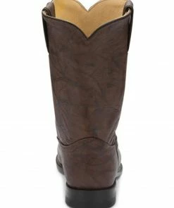 Justin Men's Deerlite Roper Western Boots Dark Brown 15 Justin Men's Deerlite Roper Western Boots Dark Brown -Justin Shop 028081 42 P5