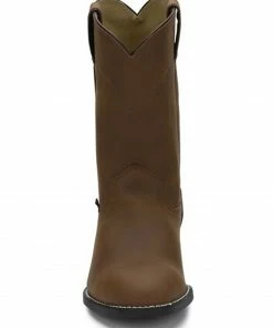 Justin Men's 10" Roper Boots Bay Apache 24 Justin Men's 10" Roper Boots Bay Apache -Justin Shop 028936 7047 P4
