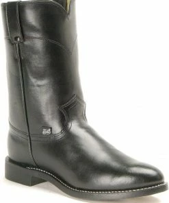 Justin Men's 10" Roper Boots Bay Apache 33 Justin Men's 10" Roper Boots Bay Apache -Justin Shop 028936 89 P1