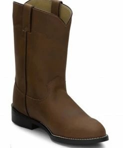 Justin Men's 10" Roper Boots Bay Apache 32 Justin Men's 10" Roper Boots Bay Apache -Justin Shop 028936 G4 P1 1