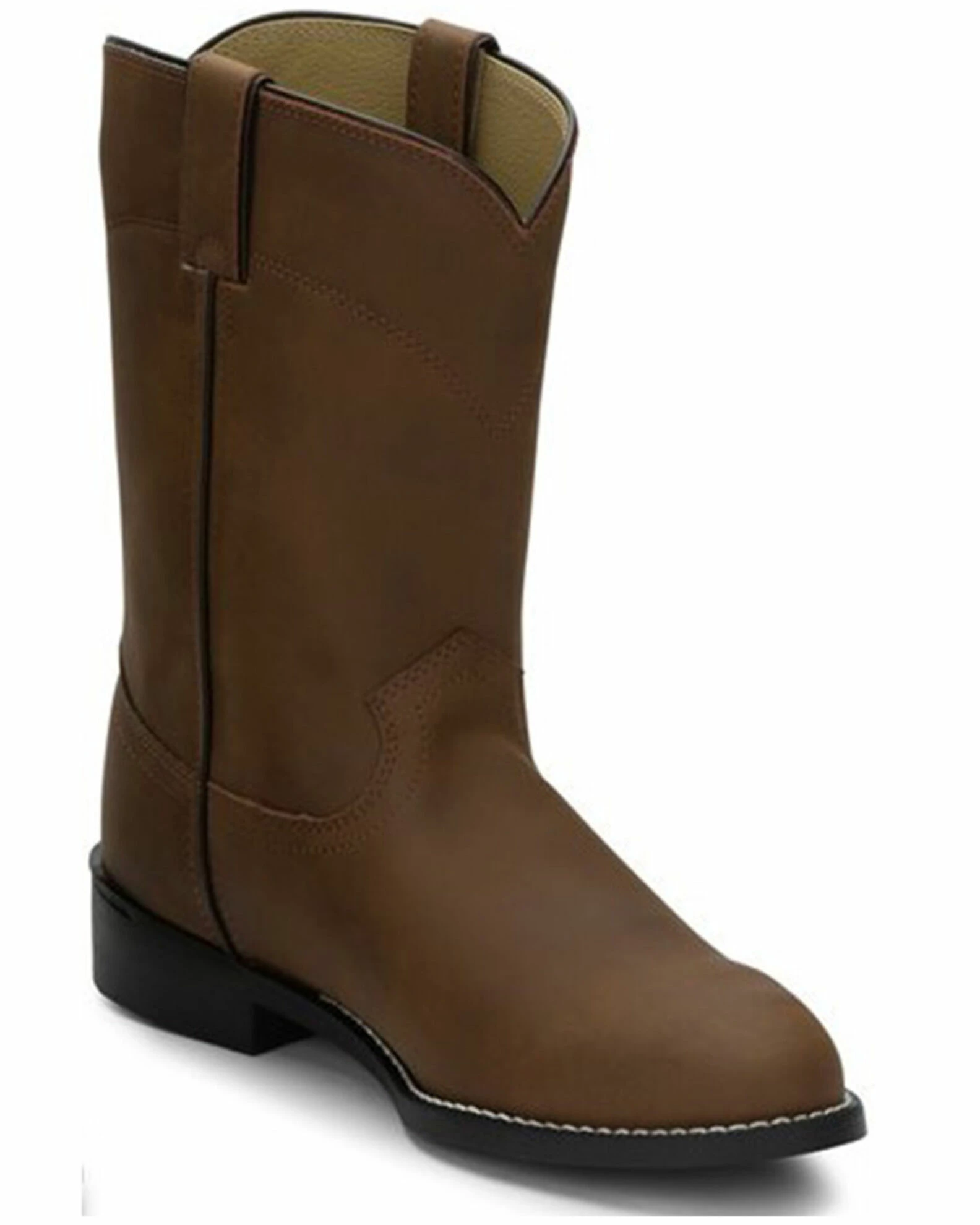 Justin Men's 10" Roper Boots Bay Apache 3 Justin Men's 10" Roper Boots Bay Apache