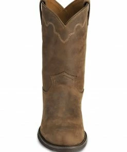 Justin Men's Stampede Roper Western Boots Bay Apache -Justin Shop 028952 G4 FT