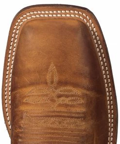 Justin Men's Bent Rail Square Toe Western Boots Brown -Justin Shop 036N45 41 TP
