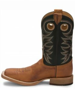 Justin Men's Caddo Copper Brown Bent Rail Cowboy Boots - Square Toe 10 Justin Men's Caddo Copper Brown Bent Rail Cowboy Boots - Square Toe -Justin Shop 036P11 35 P3