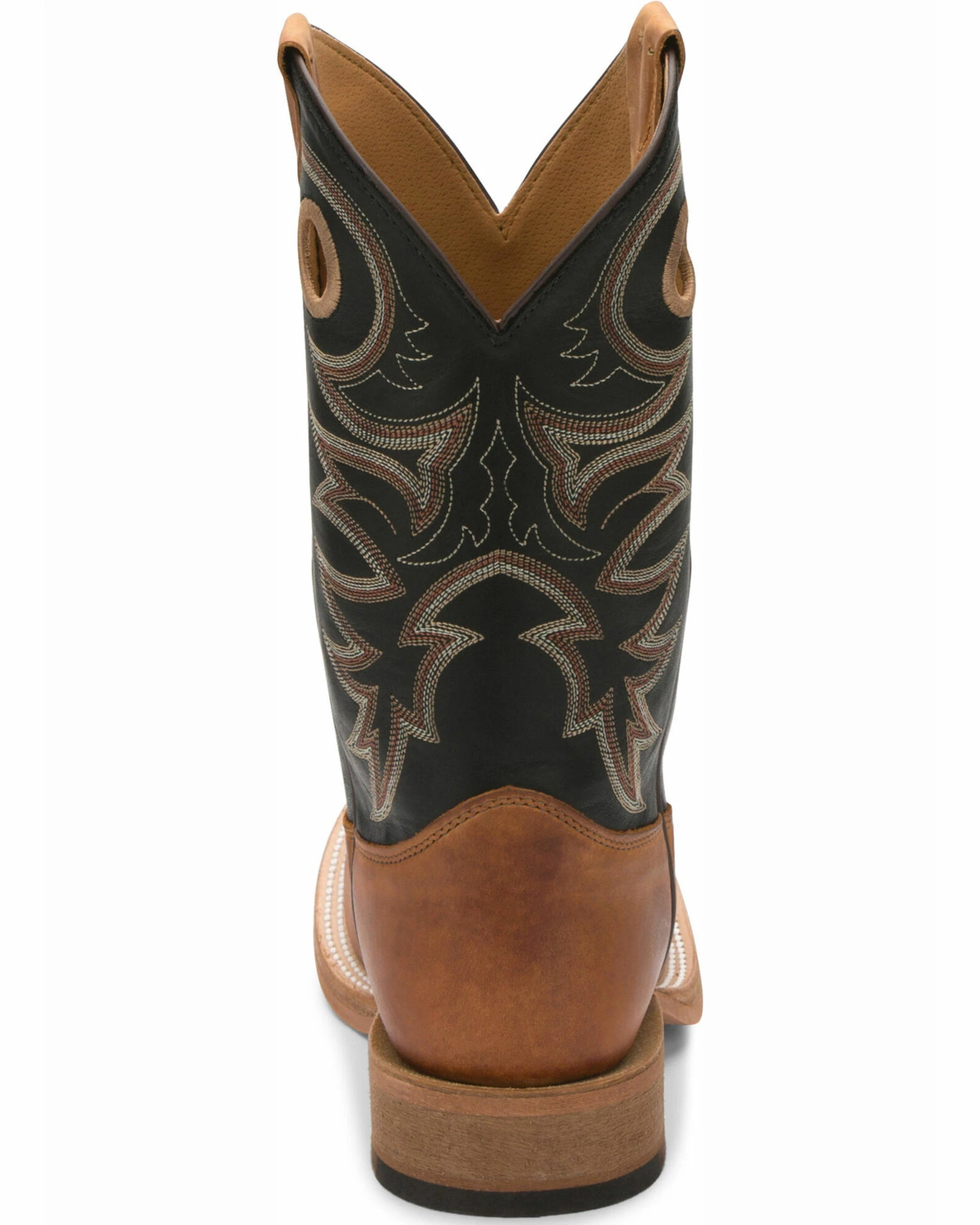 Justin Men's Caddo Copper Brown Bent Rail Cowboy Boots - Square Toe 5 Justin Men's Caddo Copper Brown Bent Rail Cowboy Boots - Square Toe - Image 4