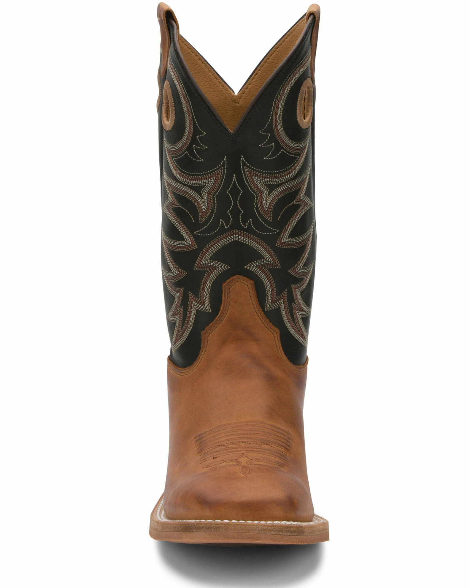 Justin Men's Caddo Copper Brown Bent Rail Cowboy Boots - Square Toe 6 Justin Men's Caddo Copper Brown Bent Rail Cowboy Boots - Square Toe - Image 5