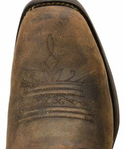 Justin Women's 12" Square Toe Stampede Western Boots Sorrel -Justin Shop 045E79 PH TP