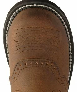 Justin Gypsy Women's Wanette 8" Brown EH Work Boots - Steel Toe Aged Bark -Justin Shop 045N66 BR TP