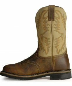 Justin Men's Steel Toe Work Boots Brown -Justin Shop 050B39 41 LT