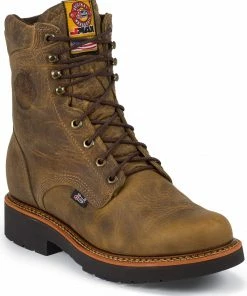Justin Men's J-Max 8" Work Boots Chocolate 12 Justin Men's J-Max 8" Work Boots Chocolate -Justin Shop 050B41 22 P1 1