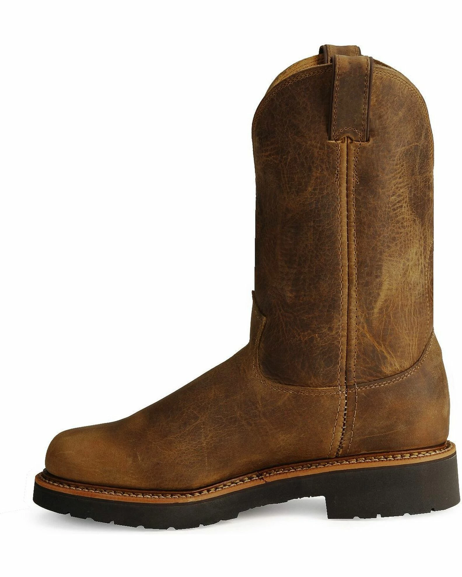 Justin Men's J-Max Blueprint Bay Gaucho EH Pull-On Work Boots - Soft Toe Chocolate 5 Justin Men's J-Max Blueprint Bay Gaucho EH Pull-On Work Boots - Soft Toe Chocolate - Image 3