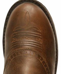 Justin Men's Stampede Waterproof Work Boots Camouflage -Justin Shop 050B96 L5 TP