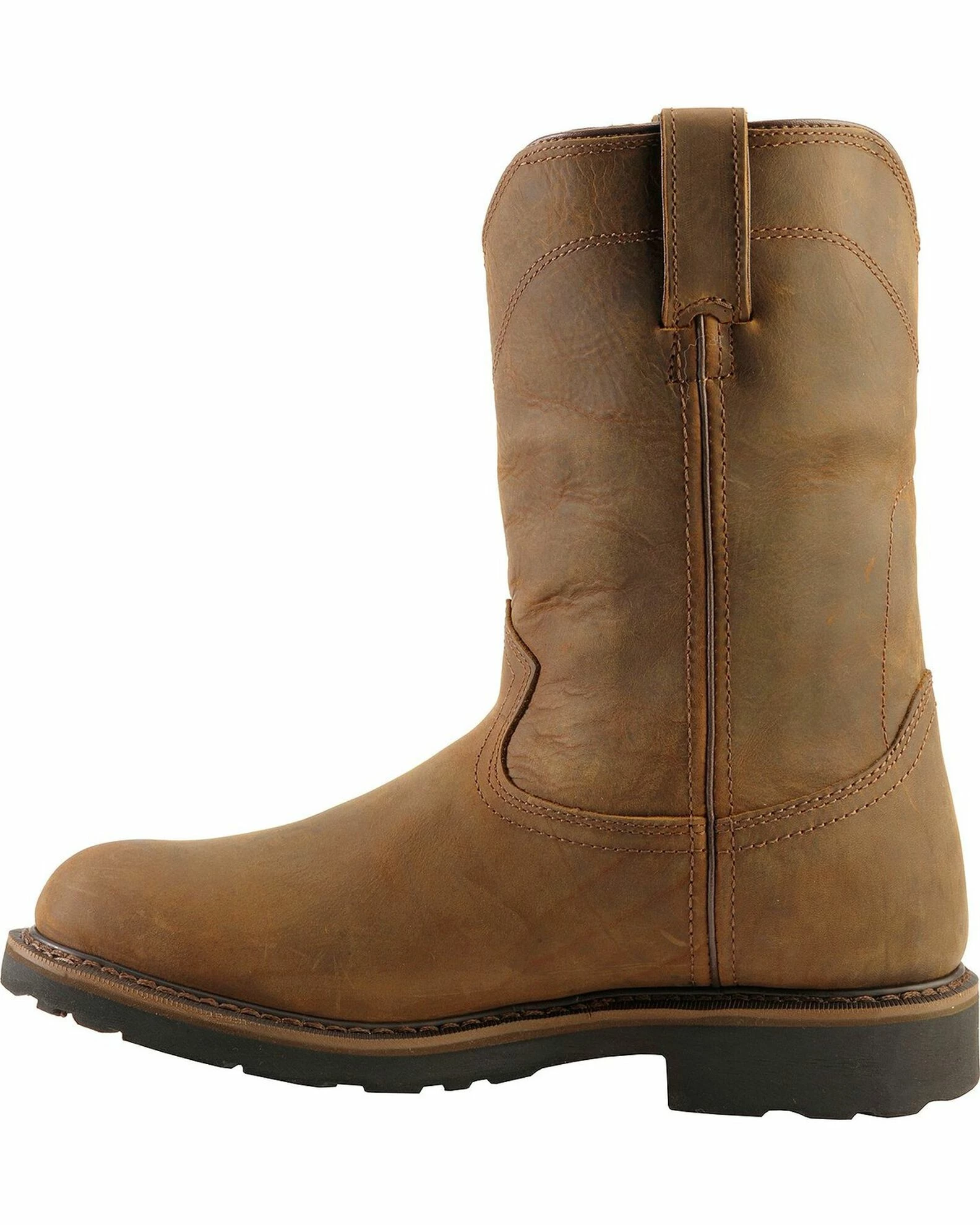 Justin Men's Drywall Waterproof Pull-On Work Boots - Soft Toe Brown 5 Justin Men's Drywall Waterproof Pull-On Work Boots - Soft Toe Brown - Image 3