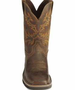 Justin Men's Stampede Driller Waterproof Work Boots - Plain Toe Tan 13 Justin Men's Stampede Driller Waterproof Work Boots - Plain Toe Tan -Justin Shop 050C20 22 FT