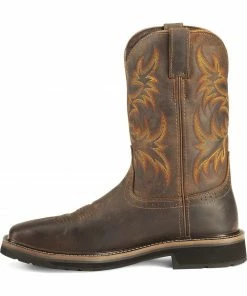 Justin Men's Stampede Driller Waterproof Work Boots - Plain Toe Tan 12 Justin Men's Stampede Driller Waterproof Work Boots - Plain Toe Tan -Justin Shop 050C20 22 LT