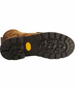 Justin Men's Wyoming Waterproof 8" Lace-Up Work Boots Brown -Justin Shop 050D00 41 BM