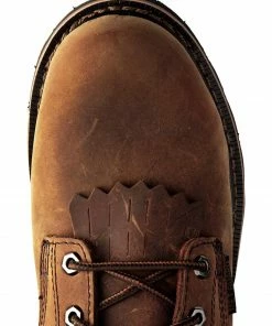 Justin Men's Wyoming Waterproof 8" Lace-Up Work Boots Brown -Justin Shop 050D00 41 TP
