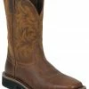 Justin Men's Stampede Handler Western Work Boots - Soft Toe Tan -Justin Shop 050D16 22 P1