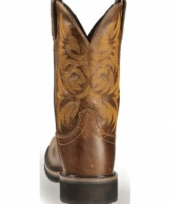 Justin Men's Stampede Handler Electrical Hazard Work Boots - Composite Toe Tan -Justin Shop 050D18 22 BK