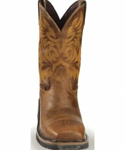 Justin Men's Stampede Handler Electrical Hazard Work Boots - Composite Toe Tan -Justin Shop 050D18 22 FT