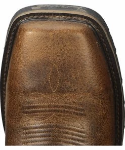 Justin Men's Stampede Handler Electrical Hazard Work Boots - Composite Toe Tan -Justin Shop 050D18 22 TP