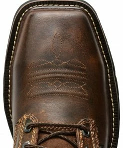 Justin Men's Stampede Pulley 8" Lace-Up Work Boots - Steel Toe -Justin Shop 050E10 GM TP