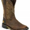 Justin Original Workboots Men's Hybred Waterproof Western Work Boots Barnwood -Justin Shop 050E26 EK P1
