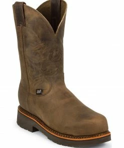 Justin Men's J-Max 8" Pull-On Work Boots Crazyhorse