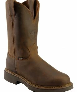 Justin Men's 11" Rugged Western Work Boots Chocolate -Justin Shop 050F07 47 P1 1