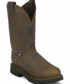 Justin Men's J-Max Rugged Bay Gaucho Pull-On Work Boots