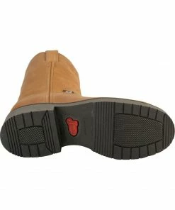 Justin Men's Utah Western Pull-On Work Boots Aged Bark -Justin Shop 050F09 BR BM