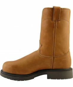 Justin Men's Utah Western Pull-On Work Boots Aged Bark -Justin Shop 050F09 BR LT