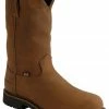 Justin Men's Drywall Waterproof Pull-On Work Boots - Steel Toe Brown -Justin Shop 050F24 41 P1