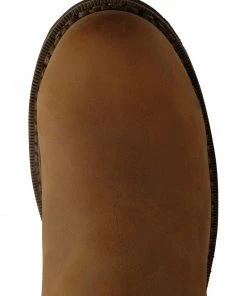 Justin Men's Drywall Waterproof Pull-On Work Boots - Steel Toe Brown -Justin Shop 050F24 41 TP