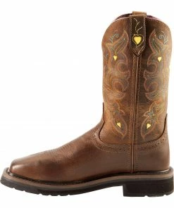 Justin Women's Pull-On Work Boots 11 Justin Women's Pull-On Work Boots -Justin Shop 050H14 GM LT