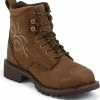 Justin Gypsy Women's 6" Katrina EH Waterproof Lace-Up Work Boots - Steel Toe 2 Justin Gypsy Women's 6" Katrina EH Waterproof Lace-Up Work Boots - Steel Toe -Justin Shop 050K72 BR P1