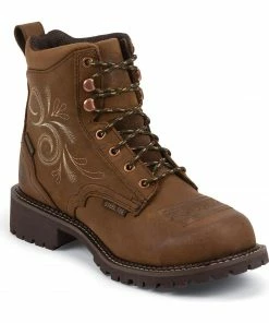 Justin Gypsy Women's 6" Katrina EH Waterproof Lace-Up Work Boots - Steel Toe