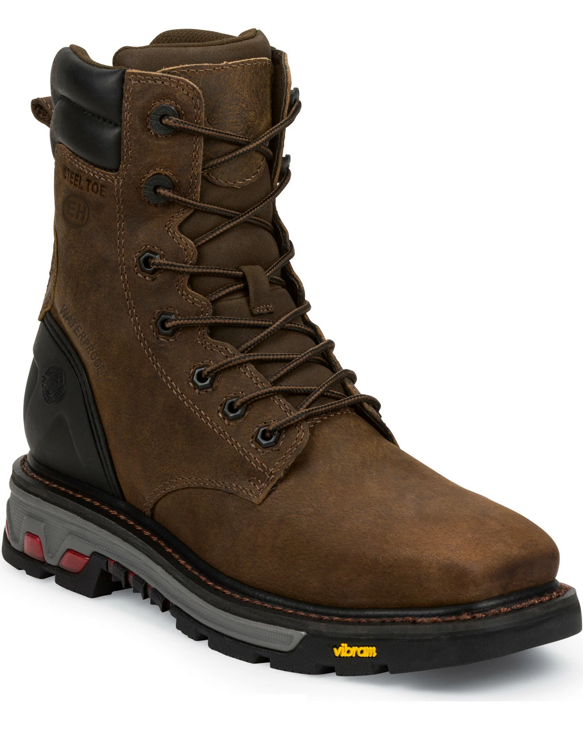 Justin Men's Commander X5 Lace-Up Waterproof Boots Timber 4 Justin Men's Commander X5 Lace-Up Waterproof Boots Timber - Image 2