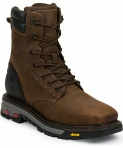 Justin Men's Commander X5 Lace-Up Waterproof Boots Timber