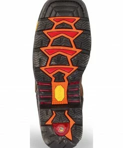 Justin Men's Tanker Black Western Work Boots - Steel Toe -Justin Shop 050V74 JJ BM