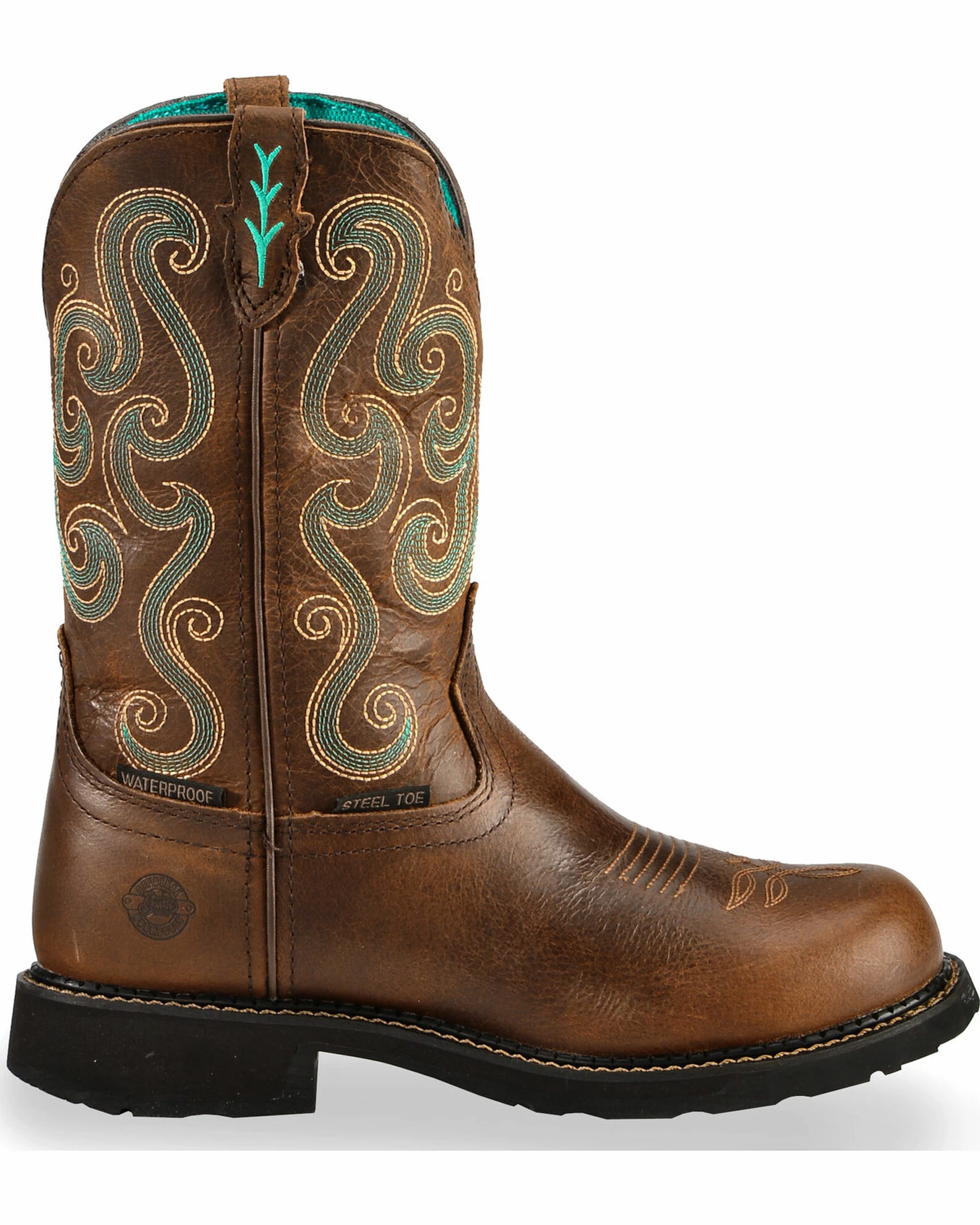 Justin Gypsy Women's Tasha EH Waterproof Work Boots - Steel Toe Dark Brown 4 Justin Gypsy Women's Tasha EH Waterproof Work Boots - Steel Toe Dark Brown - Image 2