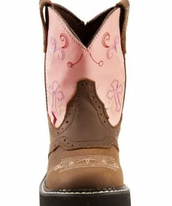 Justin Kid's Gypsy Flower Western Boots For Youth Girls' Bay Apache -Justin Shop 053990 G4 FT