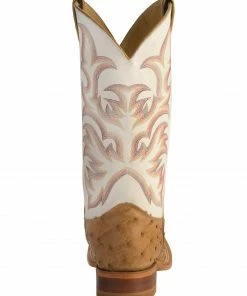 Justin Men's AQHA Remuda Full Quill Ostrich Exotic Boots Antique Brown -Justin Shop 066710 22 BK