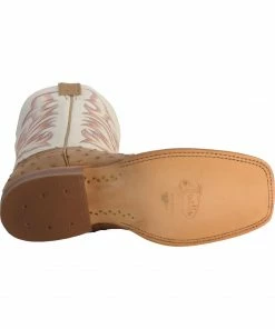 Justin Men's AQHA Remuda Full Quill Ostrich Exotic Boots Antique Brown -Justin Shop 066710 22 BM