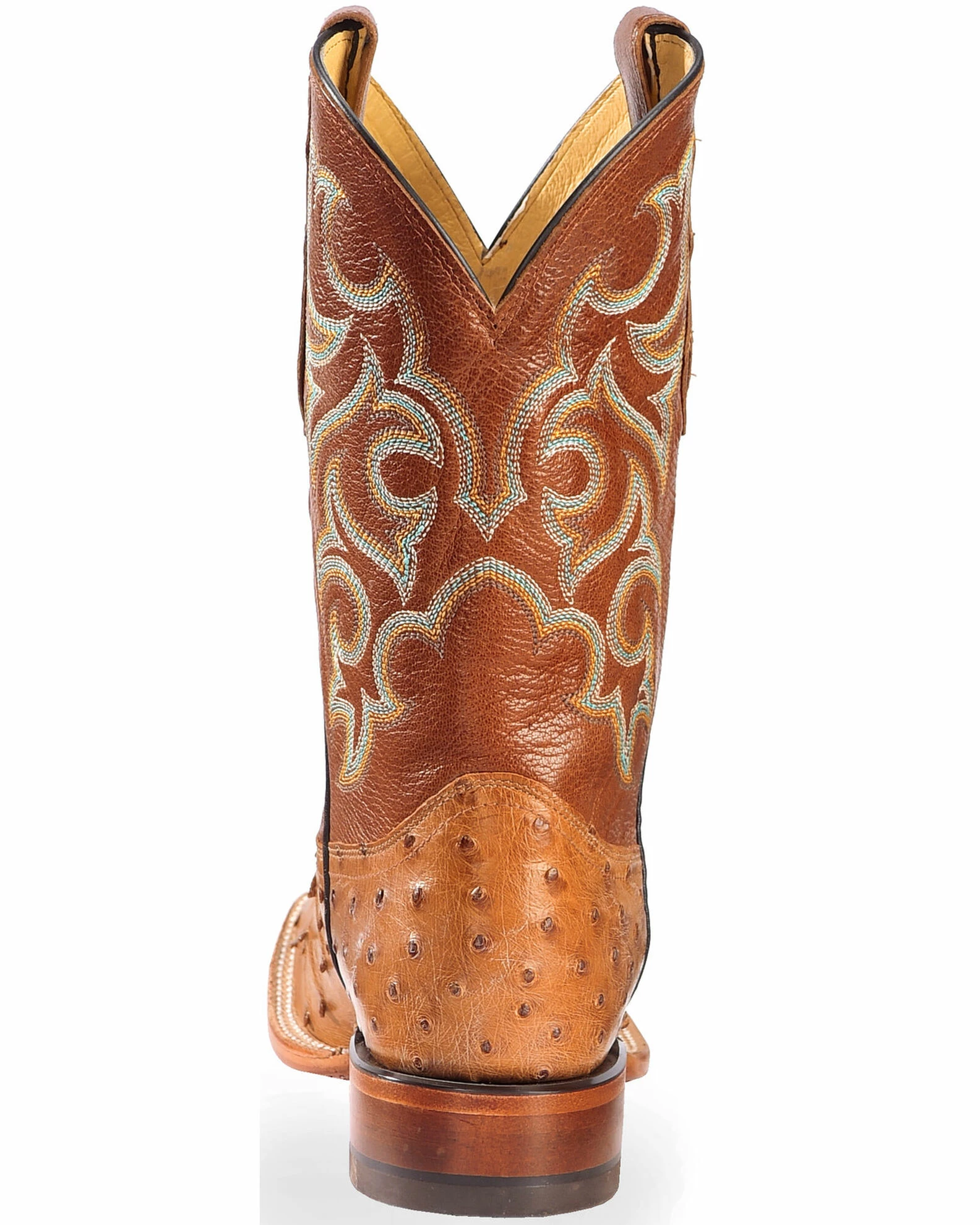 Justin Men's Full Quill Ostrich Western Boots Cognac 9 Justin Men's Full Quill Ostrich Western Boots Cognac - Image 7