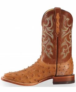Justin Men's Full Quill Ostrich Western Boots Cognac 12 Justin Men's Full Quill Ostrich Western Boots Cognac -Justin Shop 066A49 38 LT