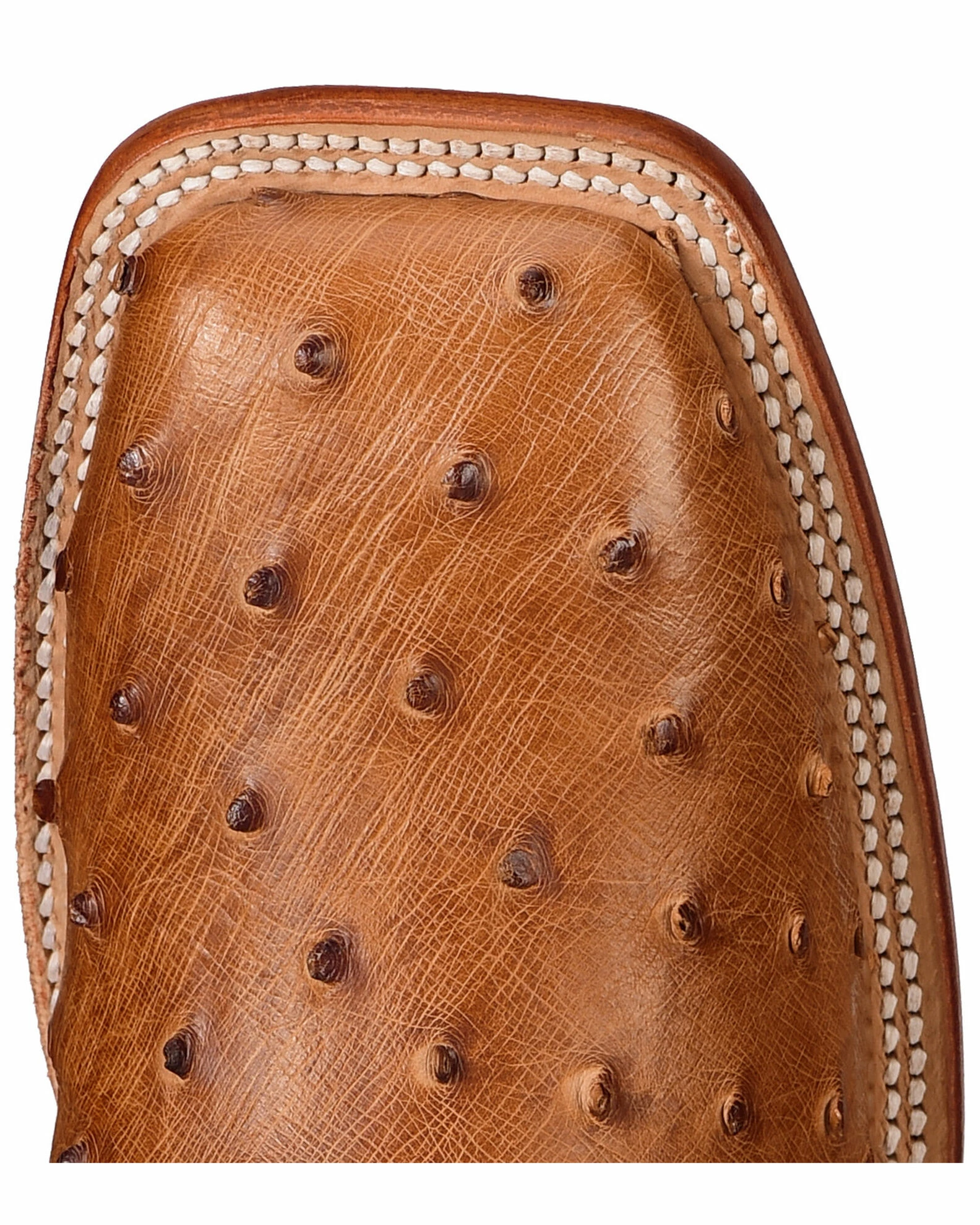 Justin Men's Full Quill Ostrich Western Boots Cognac 8 Justin Men's Full Quill Ostrich Western Boots Cognac - Image 6