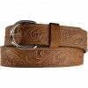 Justin Western Hand Tooled Leather Belt For Men's -Justin Shop 120H41 41 P1