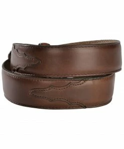 Justin Men's Classics Oiled Brown Western Belt -Justin Shop 120W58 41 P2