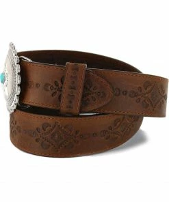Justin Women's Navajo Heart Leather Belt -Justin Shop 2000127201 234 D1